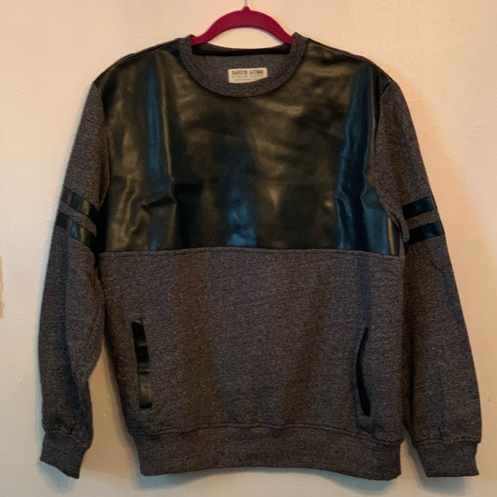 Random Access Mixed Media Crewneck Sweatshirt
